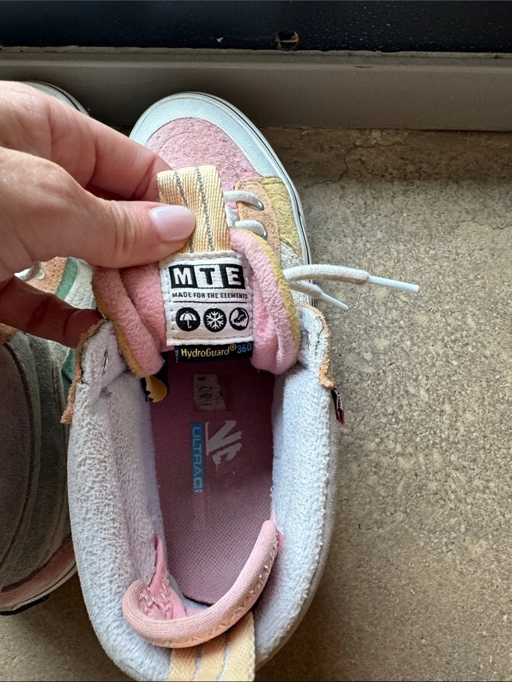 Vans Multi-Color High-Top Sneakers — Pink, Yellow, White
